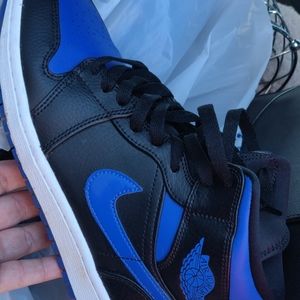 Black and Blue AirJordan